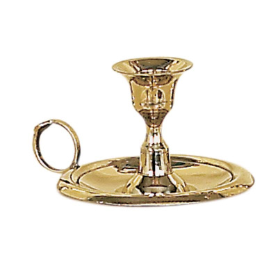 24339B - Κηροπήγιο μονόκερο μπρούτζινο -  Single-horned bronze candlestick 