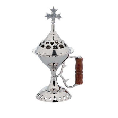 7117N - Θυμιατό Επινικελωμένο - Incense Burner with Nickel Finish