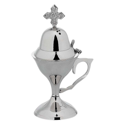 7714N - Θυμιατό Επινικελωμένο - Incense Burner with Nickel Finish