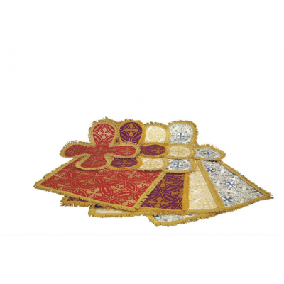 300056PDK - Καλύμματα για τα Άγια Δισκοπότηρα Σατέν - Covers for Holy Chalices Satin