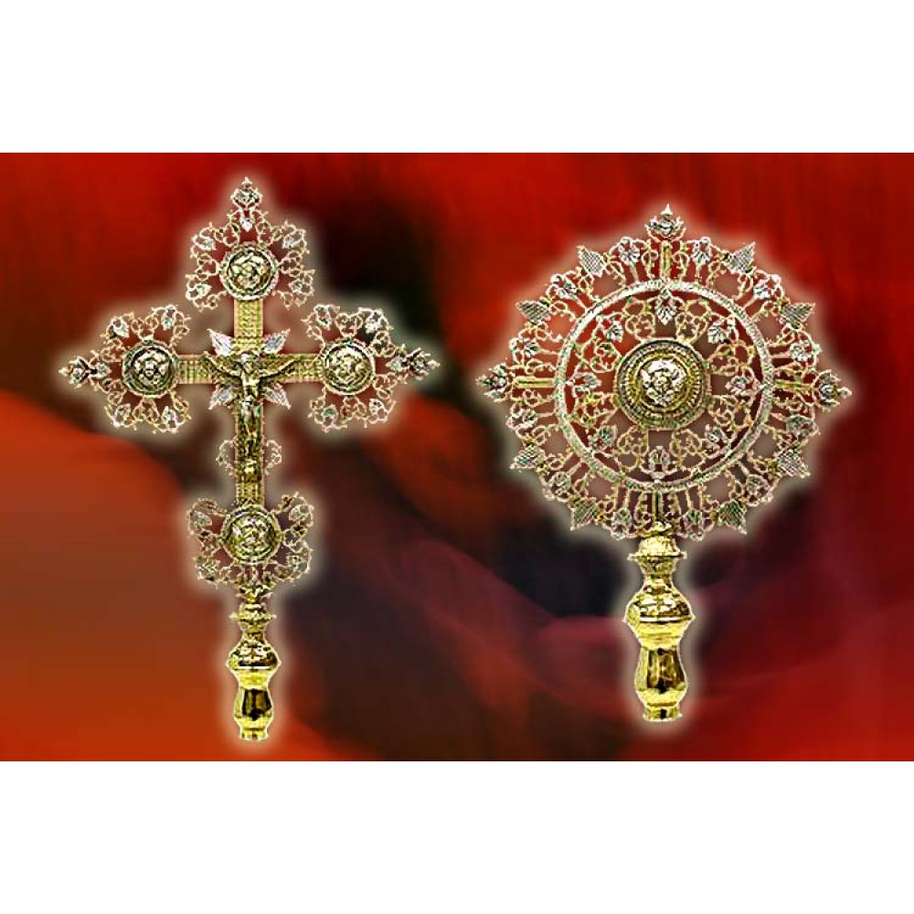 EKS009002 - Σετ Εξαπτέρυγα - Cherubim & Procession Cross ΕΚΚΛ/ΣΤΙΚΑ ΕΙΔΗ